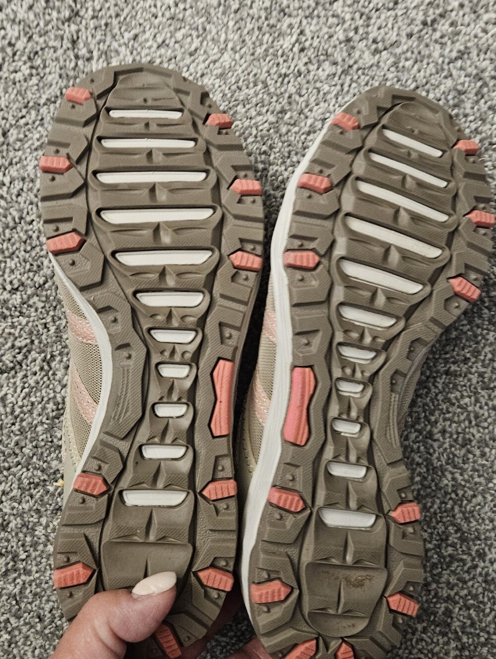 Skechers Women's Taupe and Blush Athletic Slip-On Sneakers - Picture 2 of 2